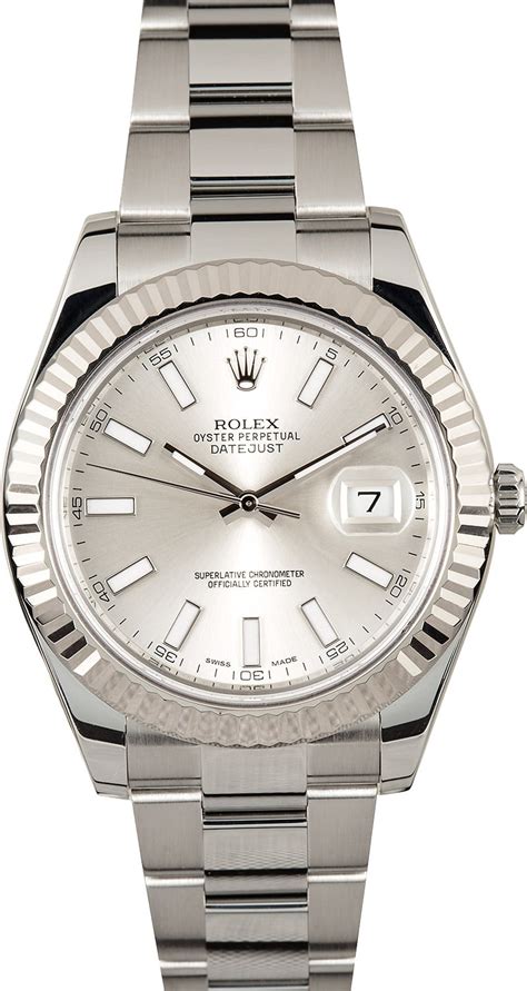 rolex datejust ii silver dial|36mm rolex datejust dial.